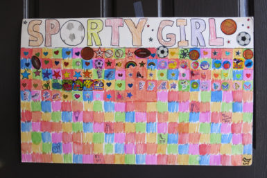 Sporty Girl sticker chart
