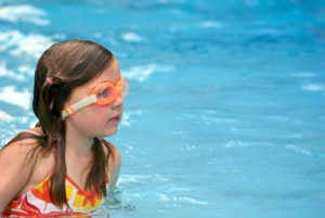 girl swimming